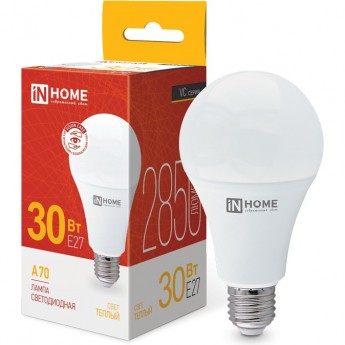 Лампа светодиодная IN HOME LED-A70-VC 30Вт 230В Е27 3000К 2850Лм