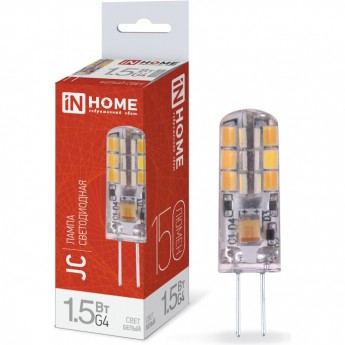 Лампа светодиодная IN HOME LED-JC 1.5Вт 12В G4 4000К 150Лм