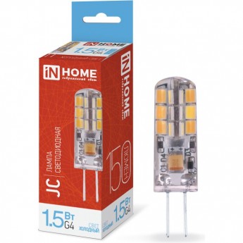 Лампа светодиодная IN HOME LED-JC 1.5Вт 12В G4 6500К 150Лм
