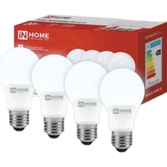 Лампа светодиодная IN HOME LED-A60-VC 4PACK 20Вт 230В Е27 6500К 1900Лм