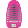 Ночник светодиодный москитный IN HOME NLM 01-MP 230В с выключателем, розовый 4690612029160